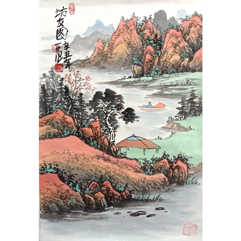 访友图  6985  姜国华（款）