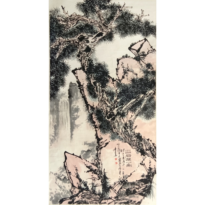 松石图  50934  潘天寿（款）