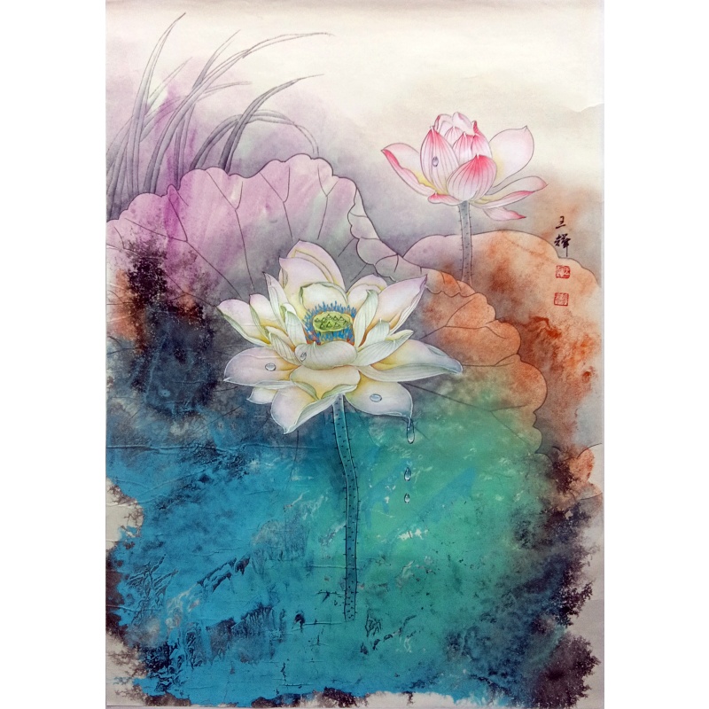 荷花  6692  王辉（款）