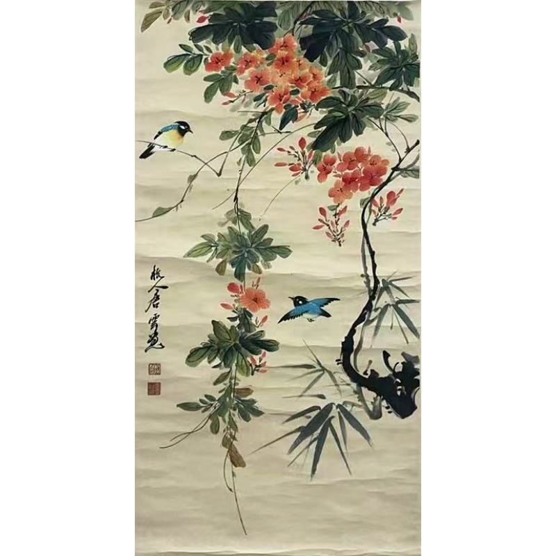 花鸟  唐云（款）