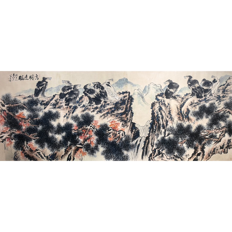 高瞻远瞩 李苦禅（款） 8769
