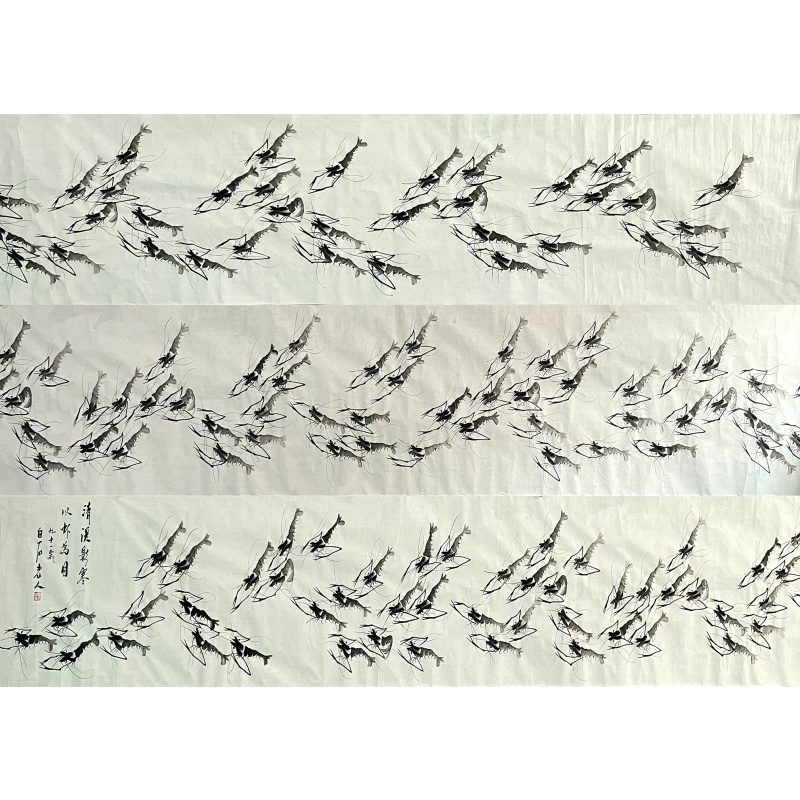 清溪影寒  齐白石（款）  8162