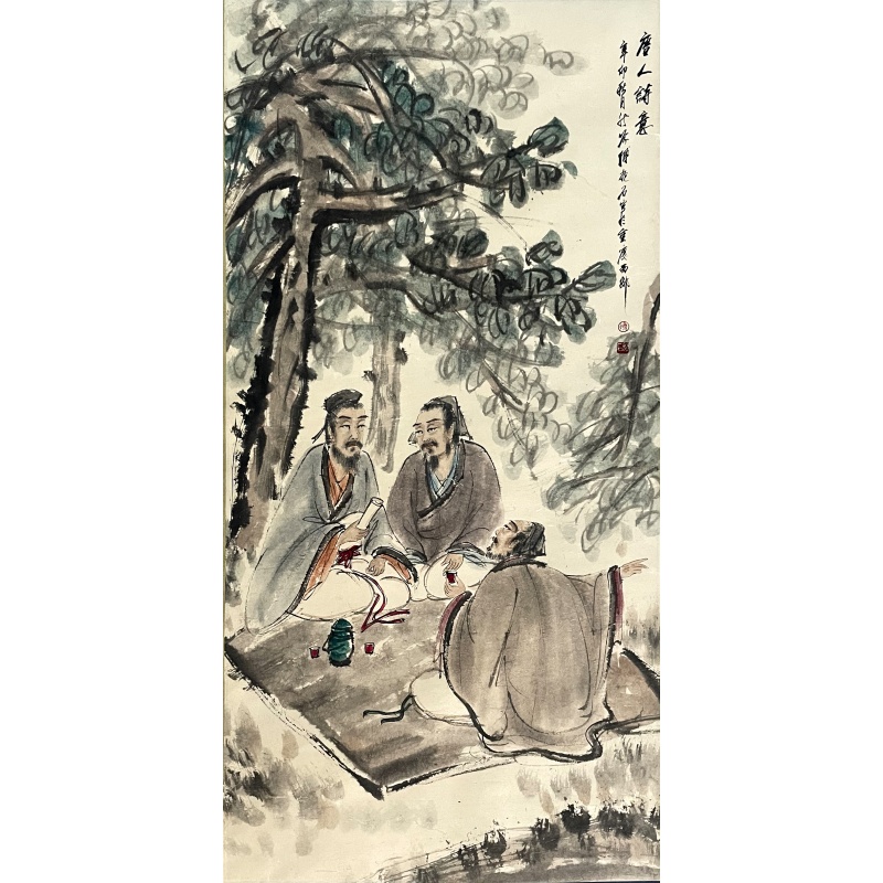 唐人诗意  傅抱石（款）  8301