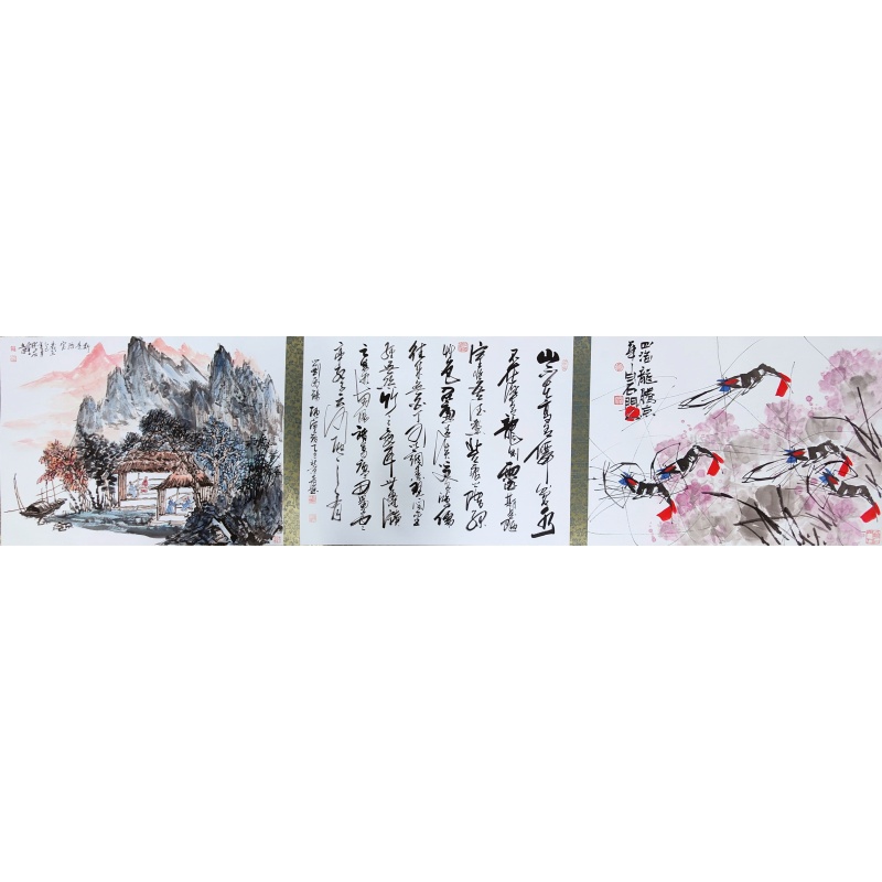 书画合作长卷 吴成友（款）53701