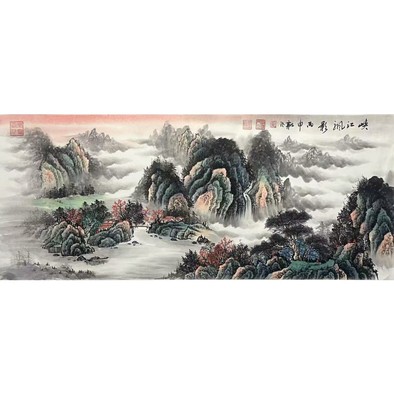 峡江帆影 李新社（款）50350