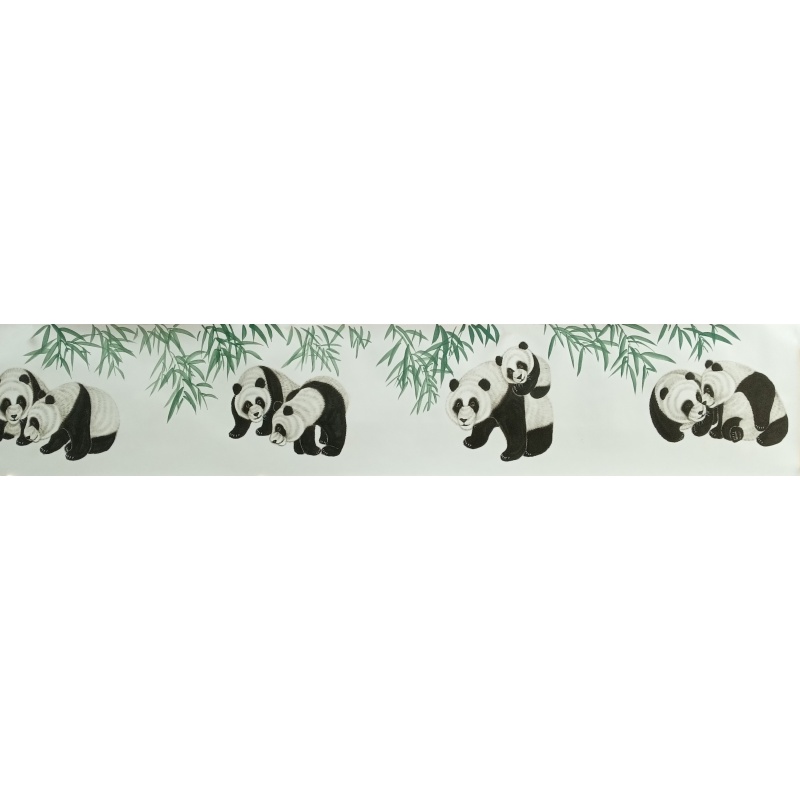 熊猫颂 齐振家（款）8555