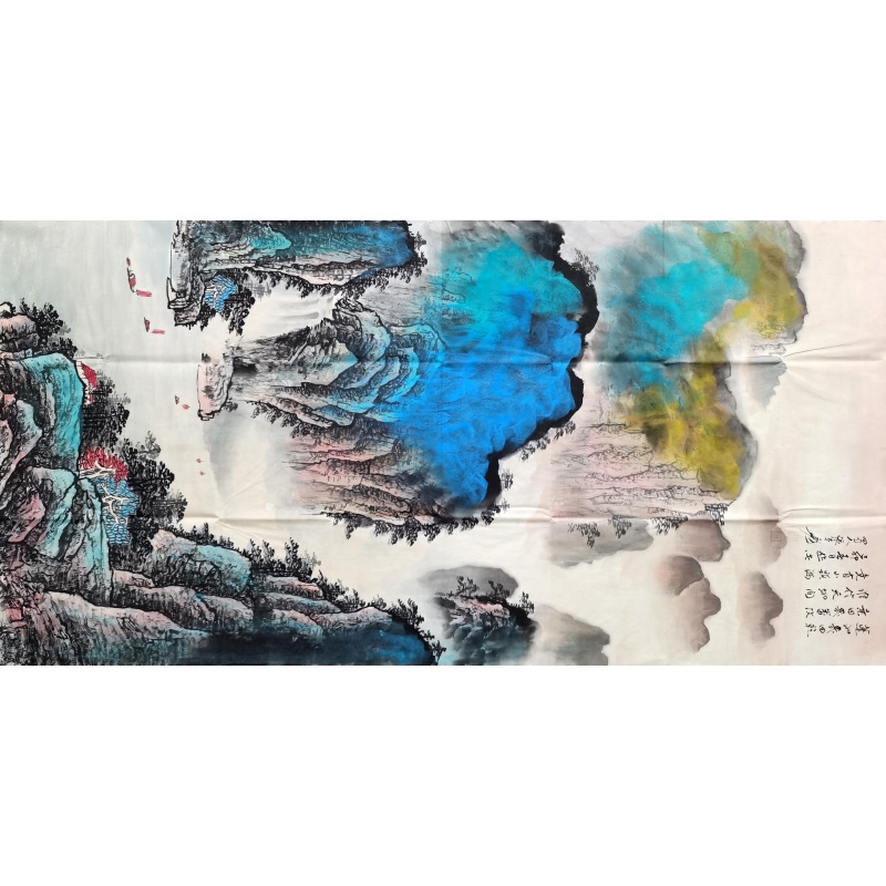 泼墨山水 张大千（款）53433
