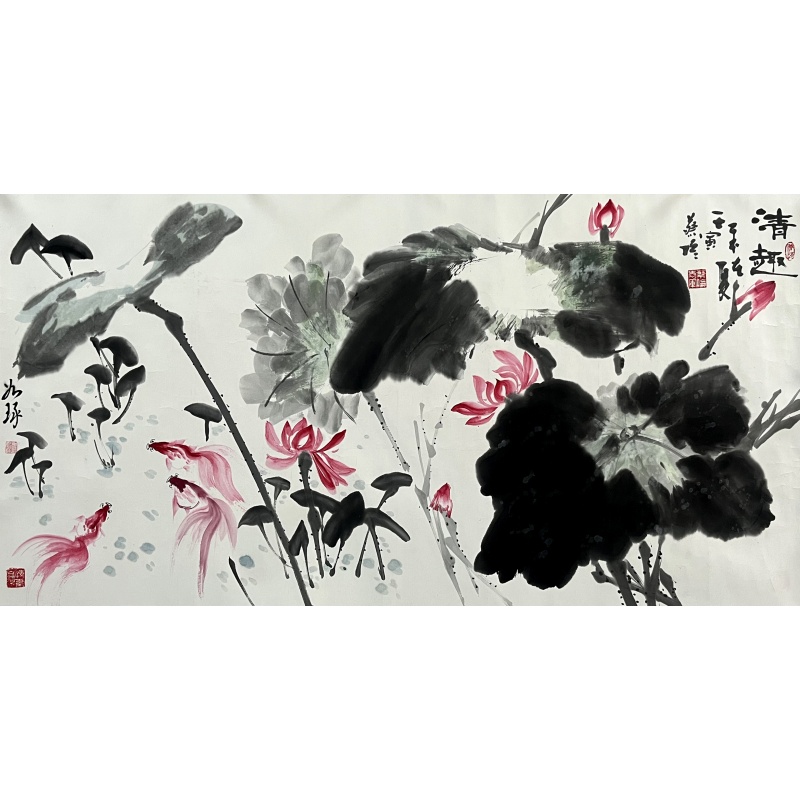荷花清趣 崔如琢（款）860007
