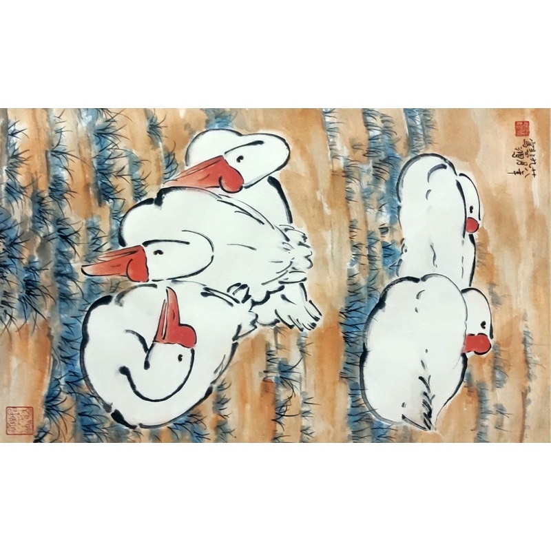 白鹅图 徐悲鸿（款）830024