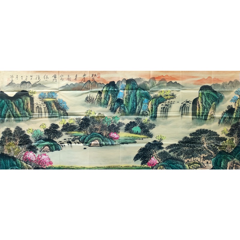 青绿山水 张大千（款）830018