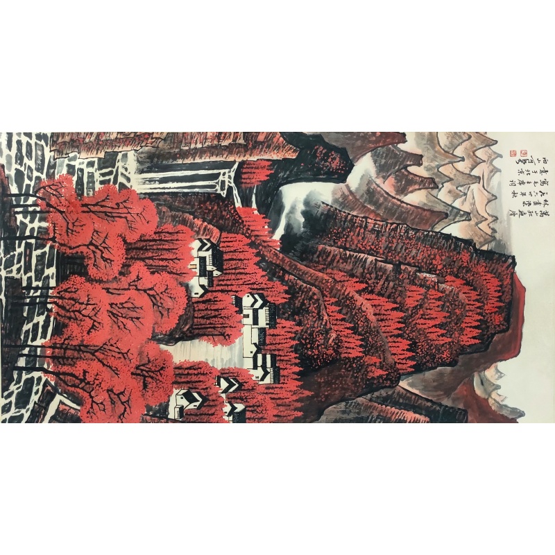 万山红遍 李可染（款）830015