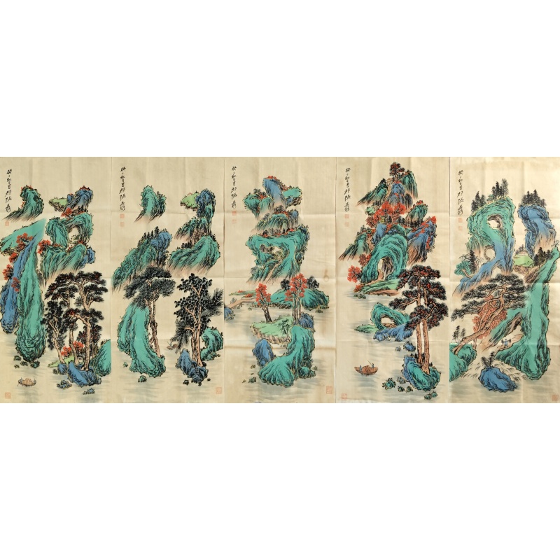 福禄寿喜财 张大千（款）51794