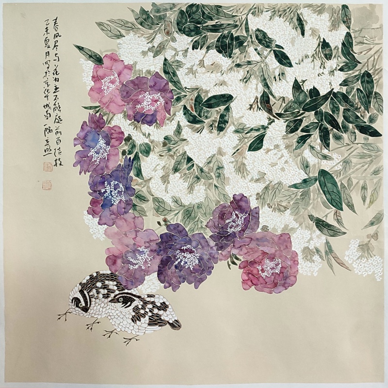 春风尽与花为主 师立照（款）8815