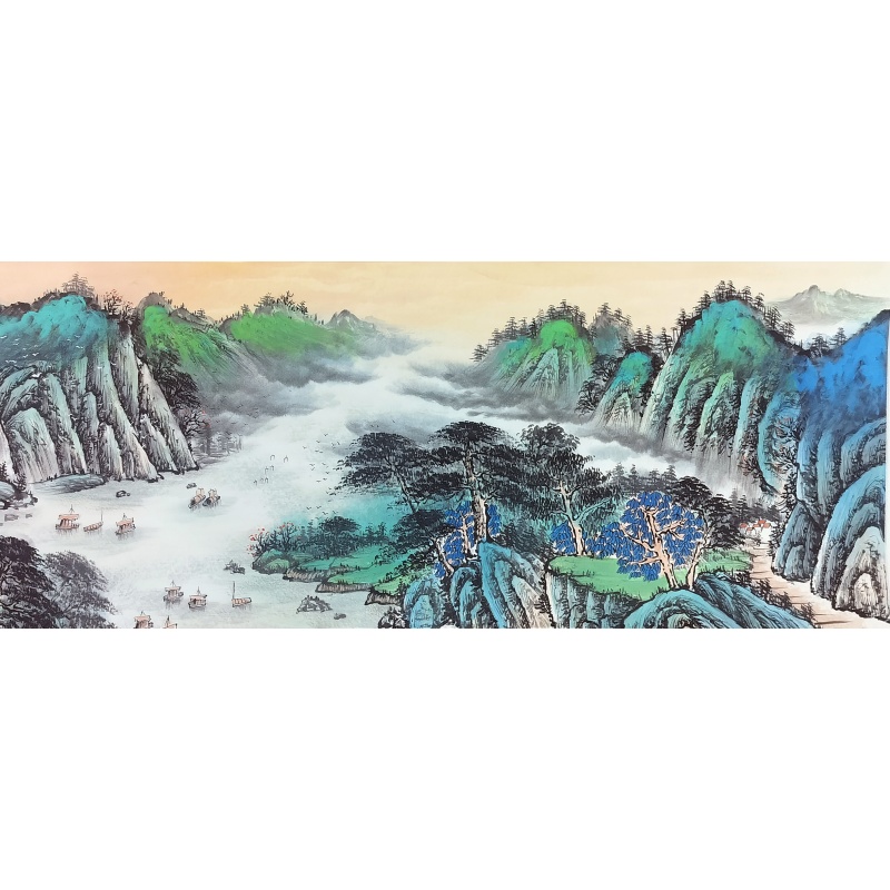 桃花源图 欧阳宾（款）8814