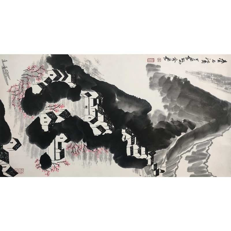 春雨江南 李俞染（款）50782