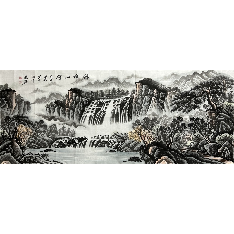 锦绣山河 张大千（款）830051