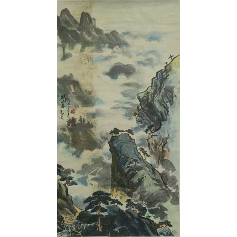 湖山春色图  谭新湖（款） 52549