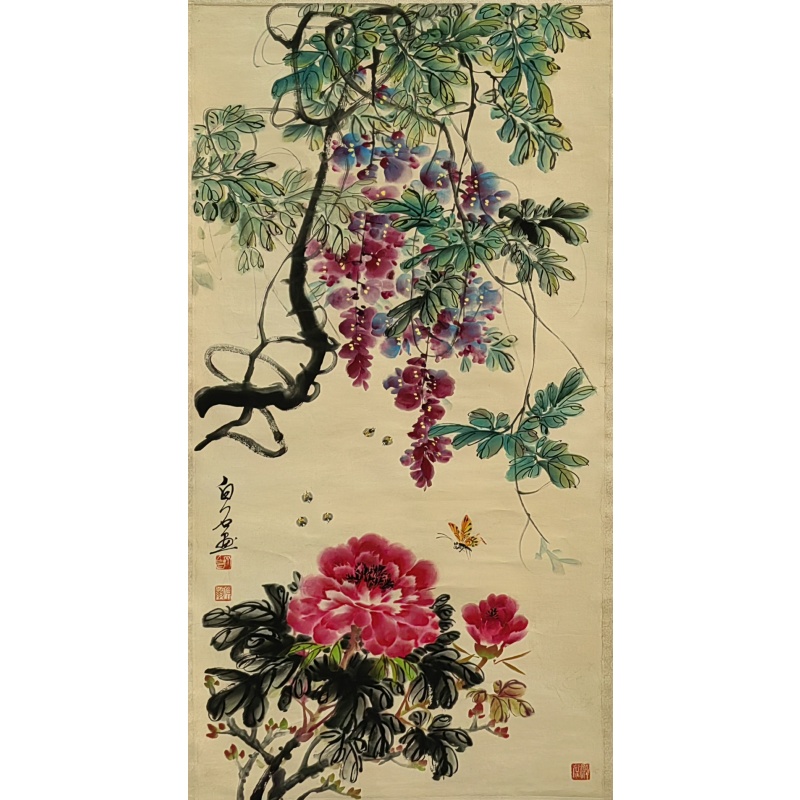 花蝴蝶 齐白石（款） 53364