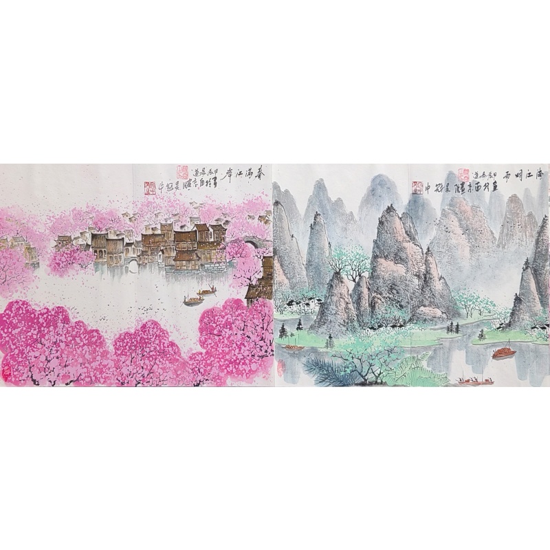江南小镇册页 吴冠中 （款）52546
