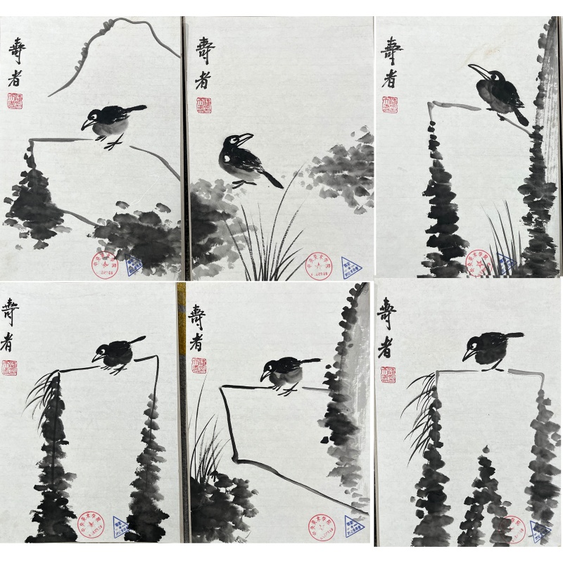 （小品画）*6 潘天寿（款） 54537
