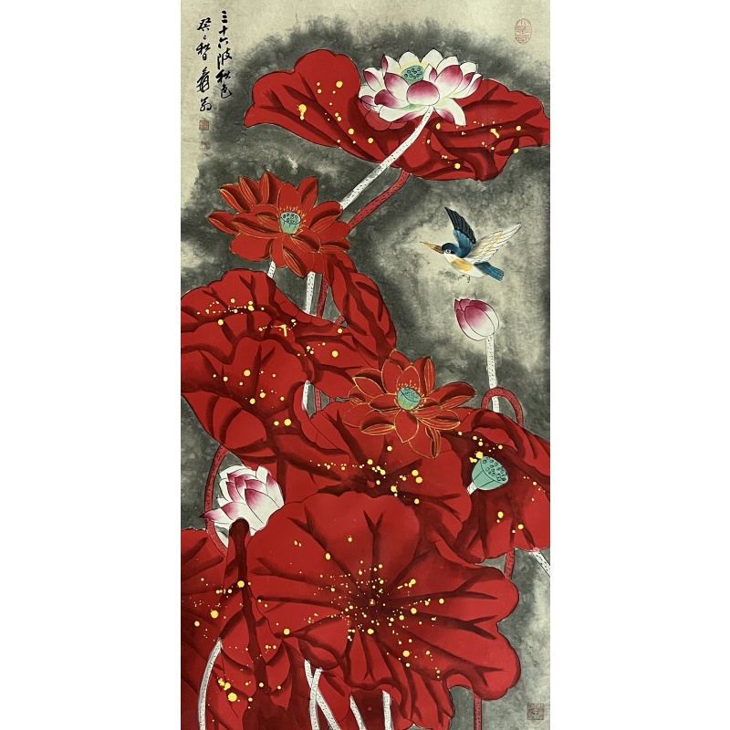 莲池姿容 张大千 （款）52295