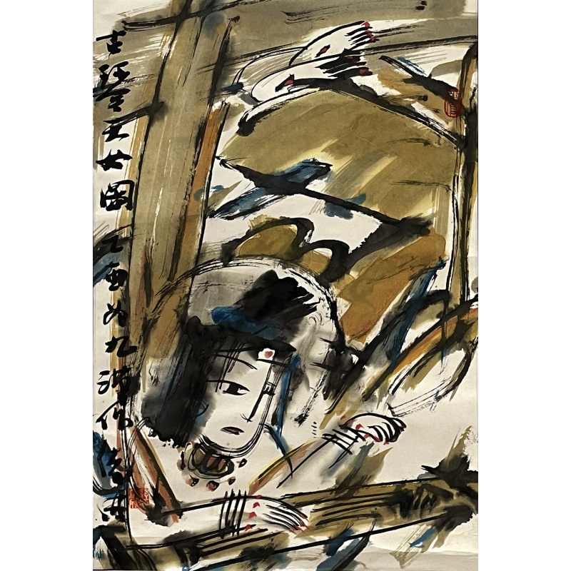 古琴天女图53165