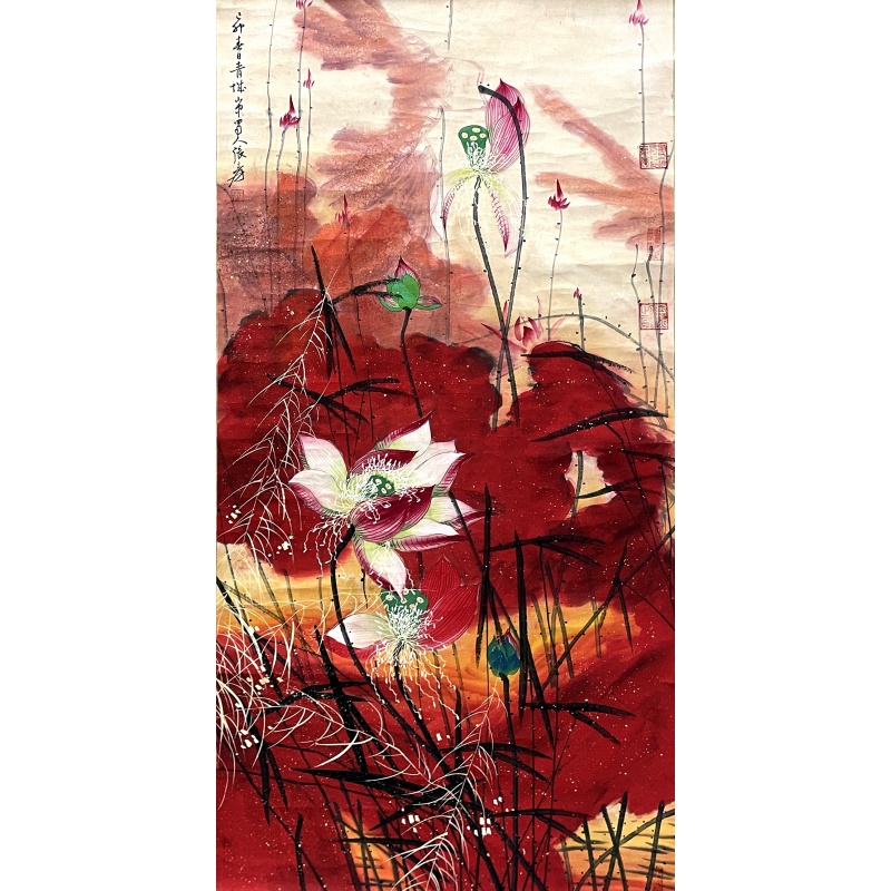 花鸟图 张大千（款）50227