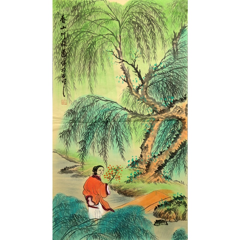 春山行旅图 傅抱石（款）840020