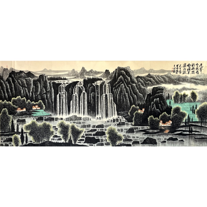 逸峰雲散 李可染（款）50427