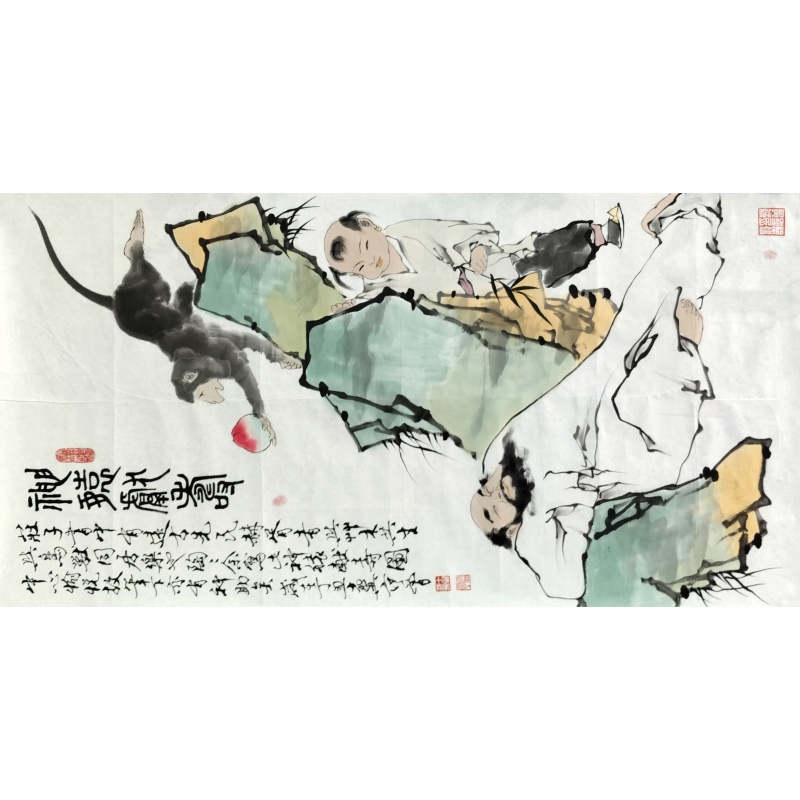 神猴献寿 范曾（款）8312