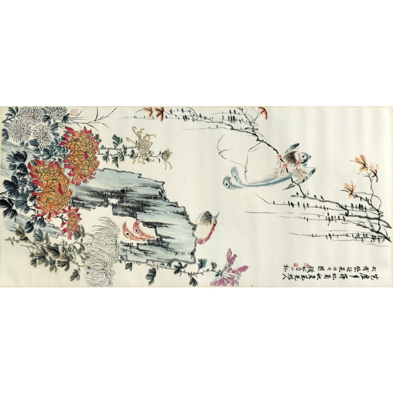 花鸟 钱松岩（款）8311