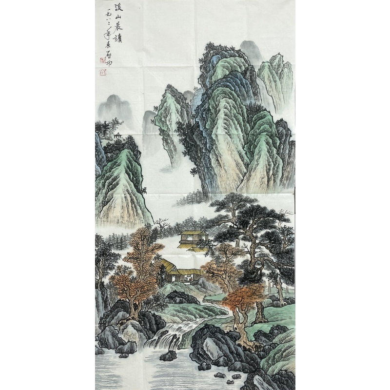 溪山晨语  启功（款）  54757