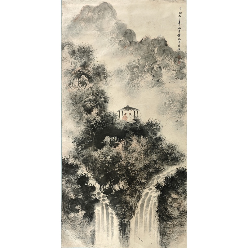 观瀑图  傅抱石（款）  51315