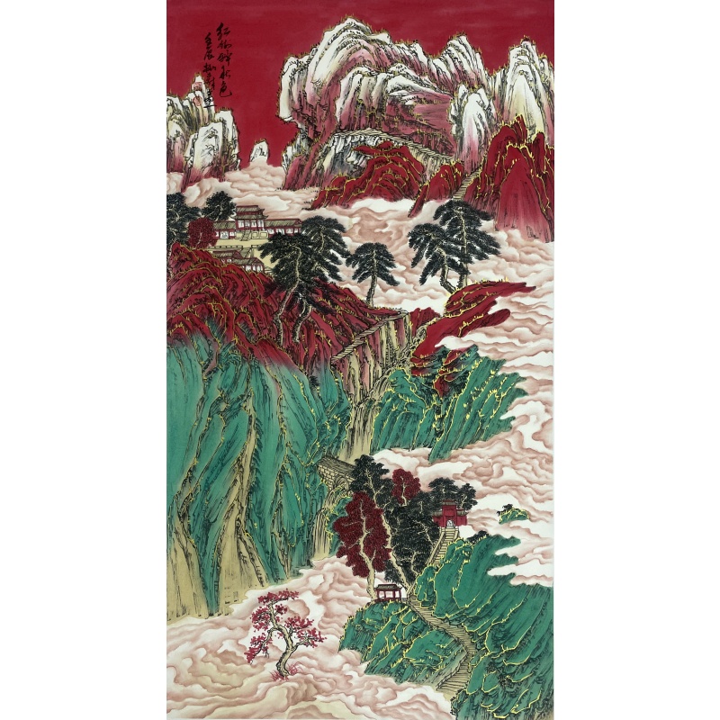 红林醉秋色  张树森（款）  54972