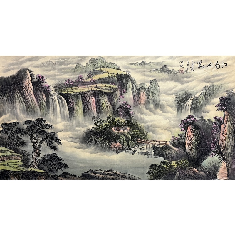 江南人家 吴湖帆（款）54652