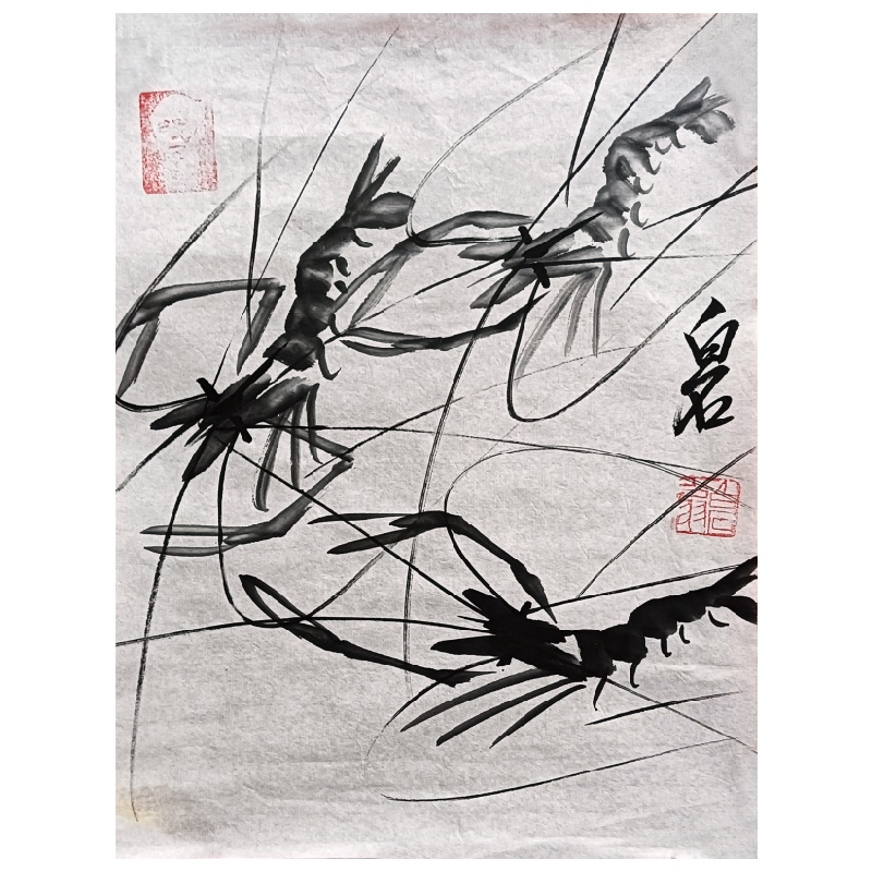 虾 齐白石（款）6732
