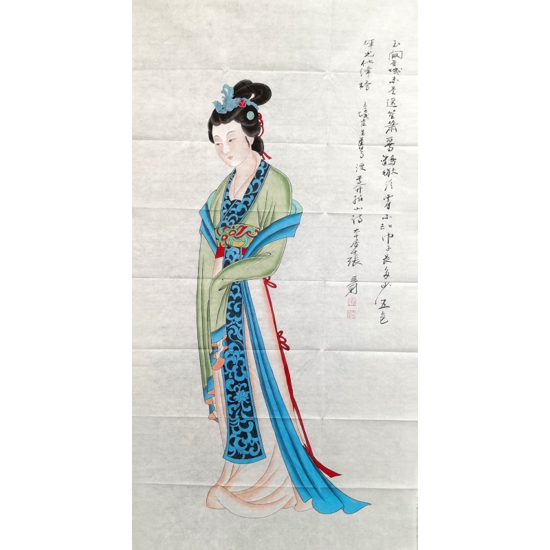 仕女图张大千（款）54374