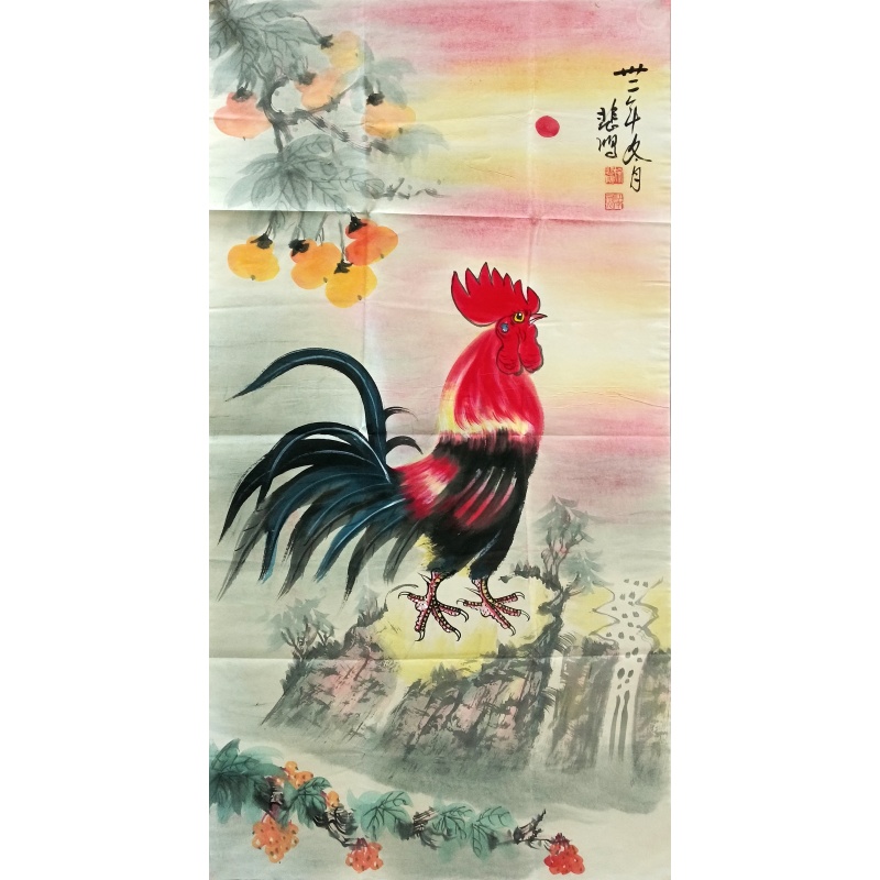 大鸡图 徐悲鸿(款)7135