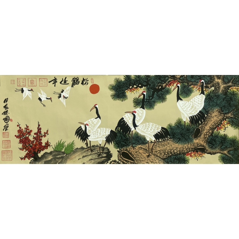 松鹤延年  汪保国（款）  52967