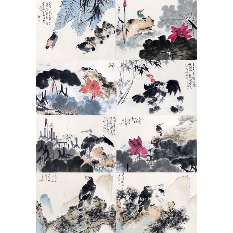 精品花鸟图集 李苦禅（款）53101