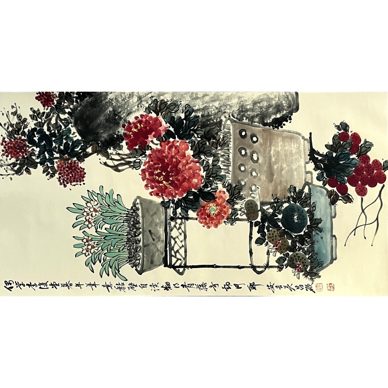 花 吴昌硕（款）5140
