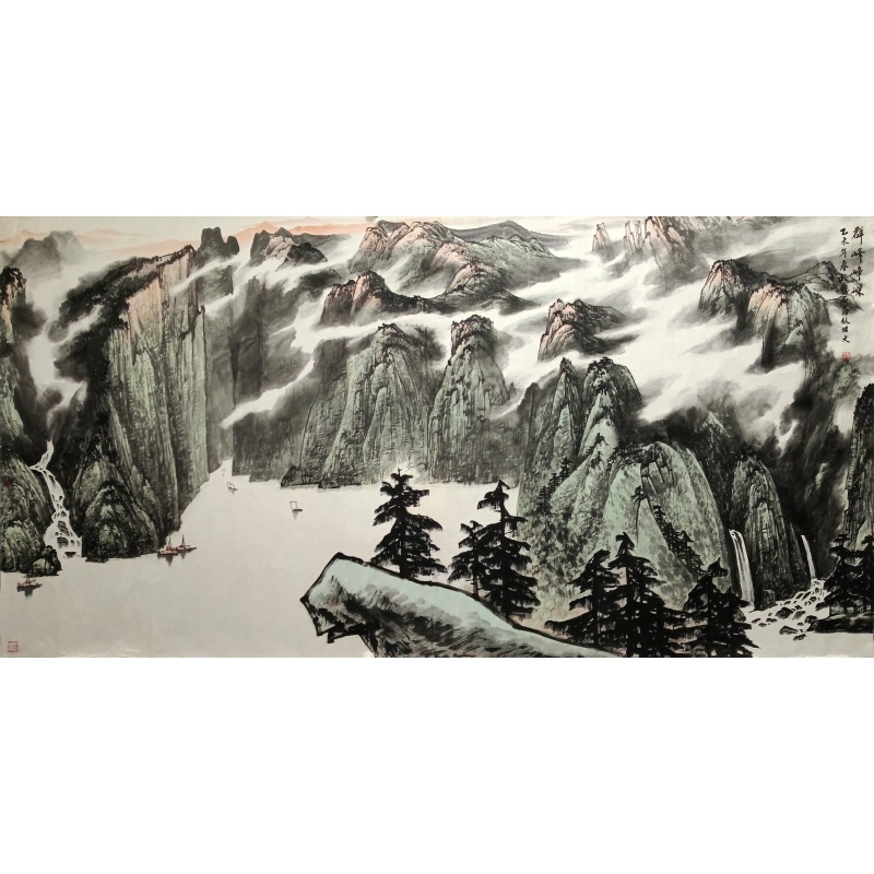 群峰峥嵘 彭增文（款）52304
