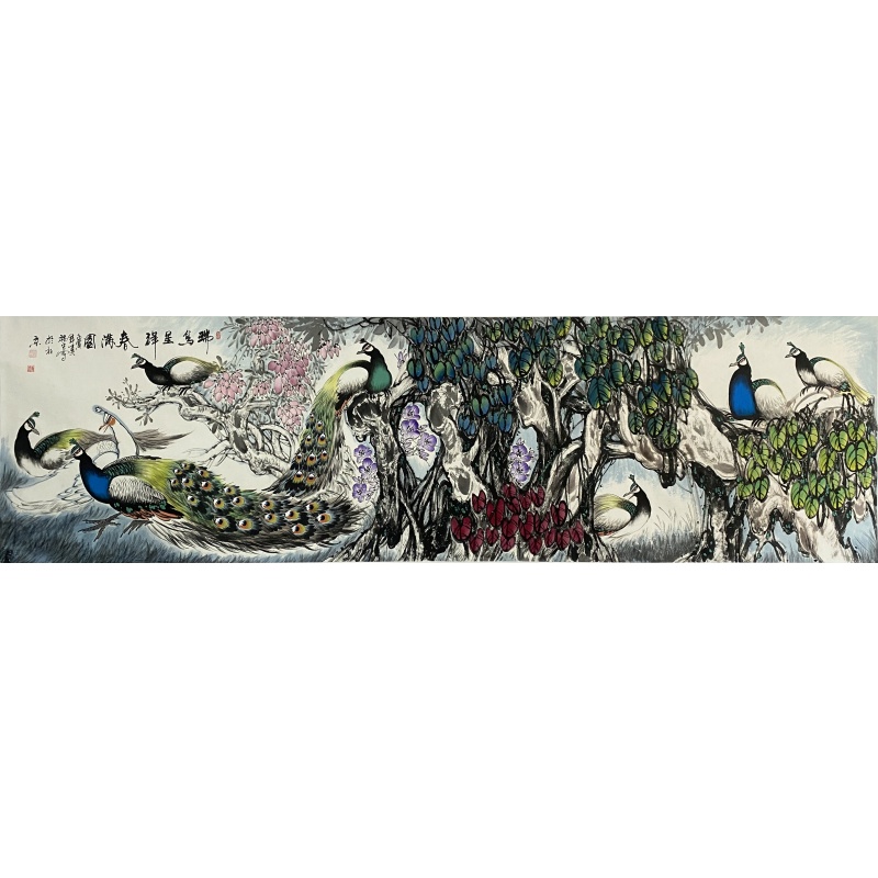瑞鸟呈祥春满园 唐端生（款）52313