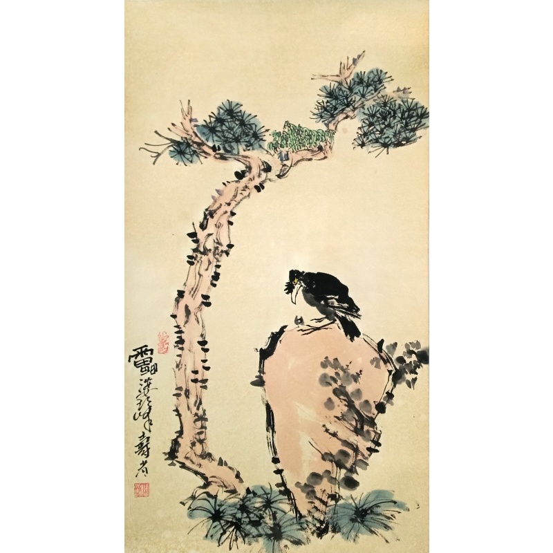 石上鸦 潘天寿（款）53865