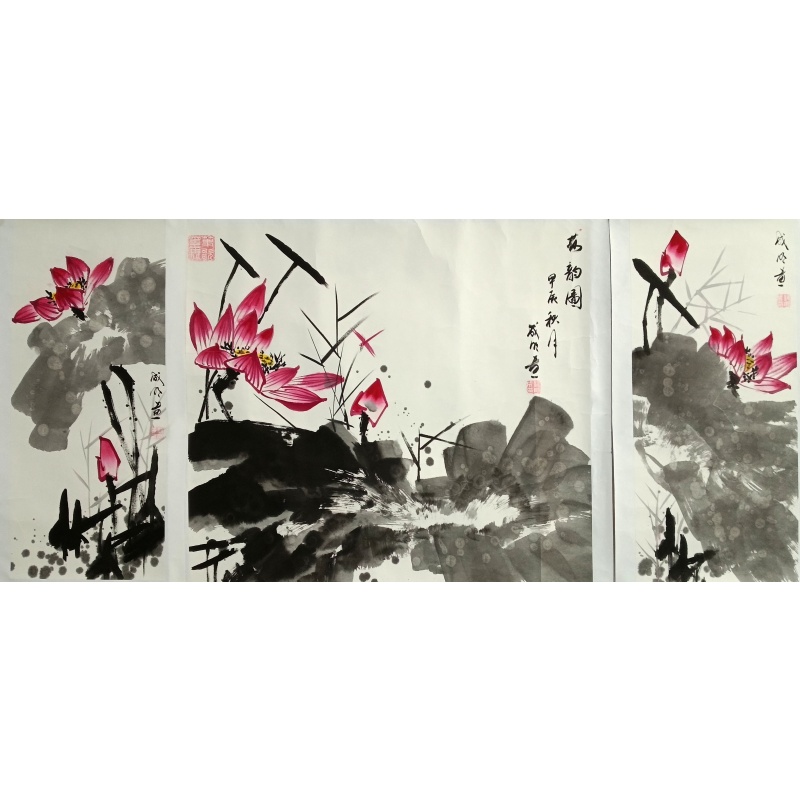 荷花中堂 杨成明（款）53542