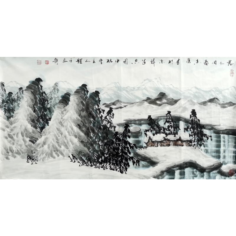 塞外回春图 于志学（款）51283