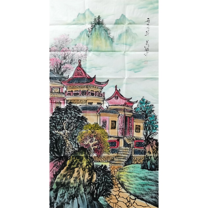 楼阁 吴冠中（款）7749