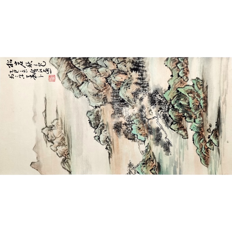 松岩秋色 李泽江（款）54576