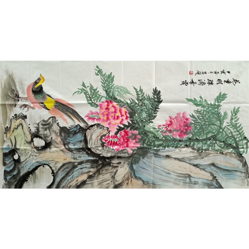 花重明珠滴香露  吴昌硕（款）50668