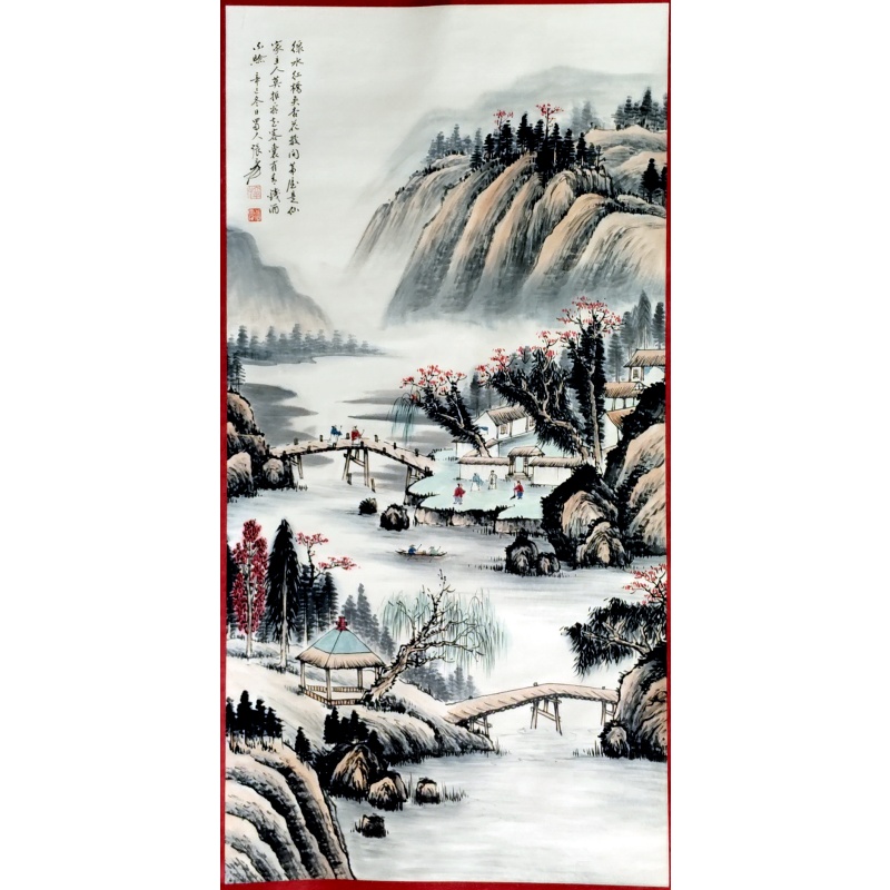 绿水红桥 张大千（款）52799
